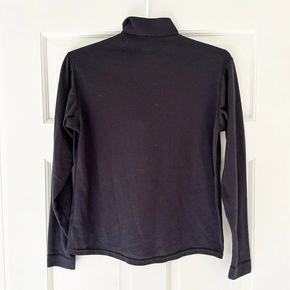 PATAGONIA Capilene pullover size M black 1/4 zip polyester - Picture 2 of 6